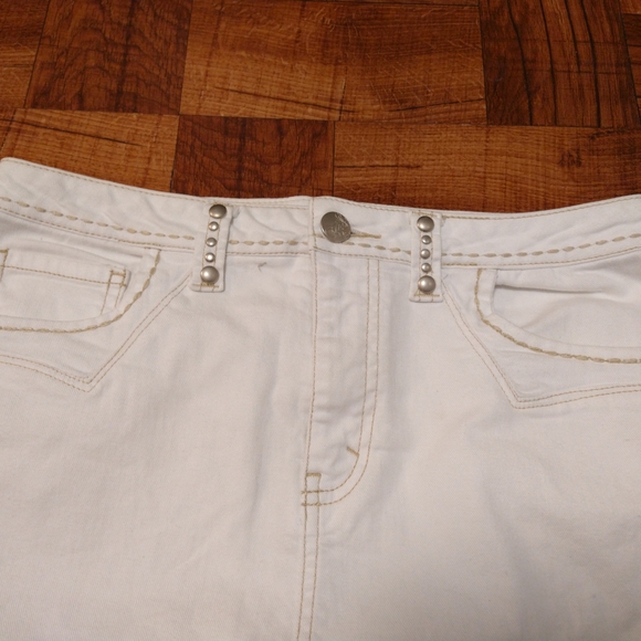 Kikit Jeans White Midi Skirt Women's Size 8 - Picture 2 of 6